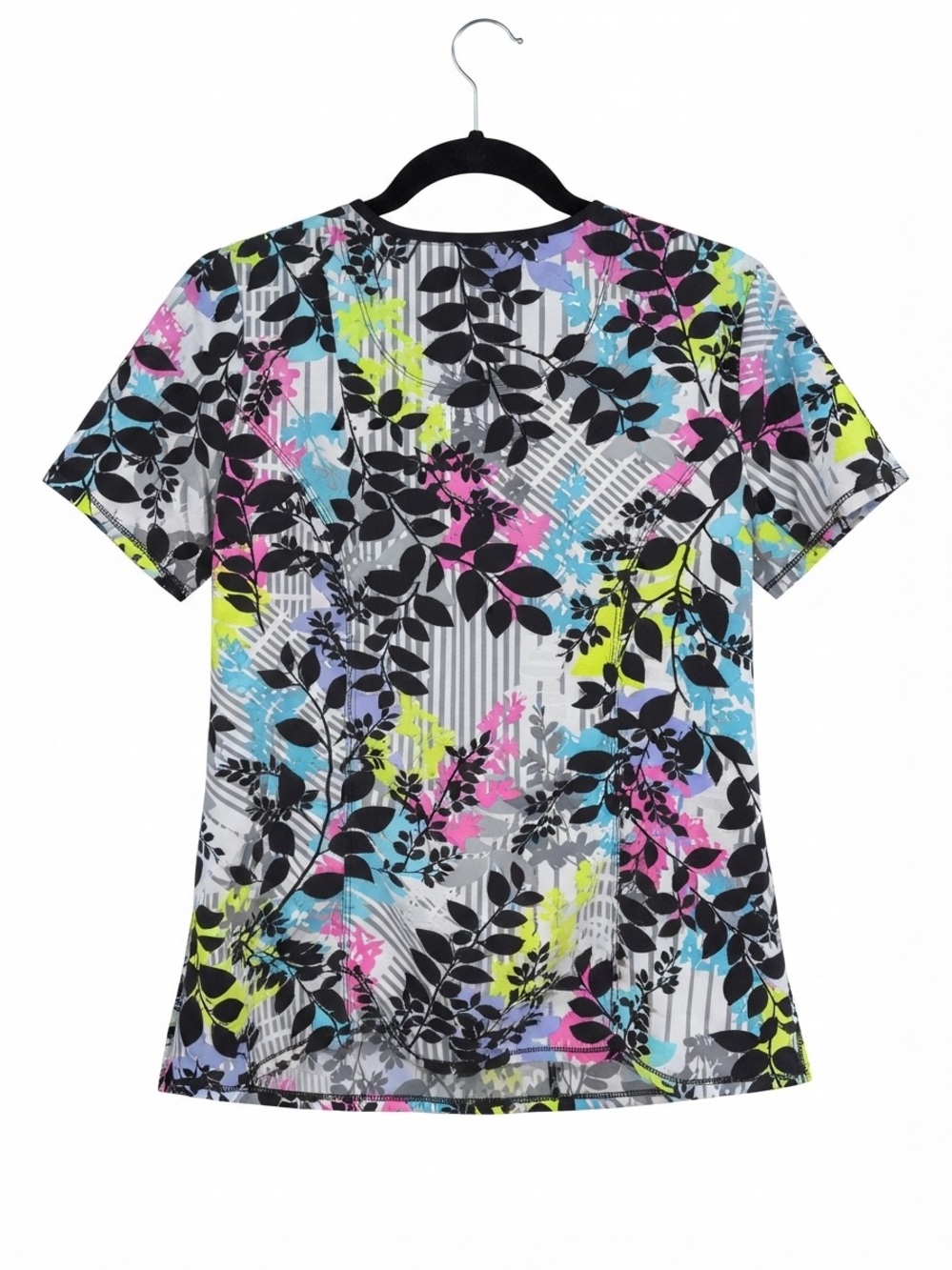 Cherokee Infinity Women's Floral Print Scrub Top Size Medium. CK608 - Picture 2 of 5